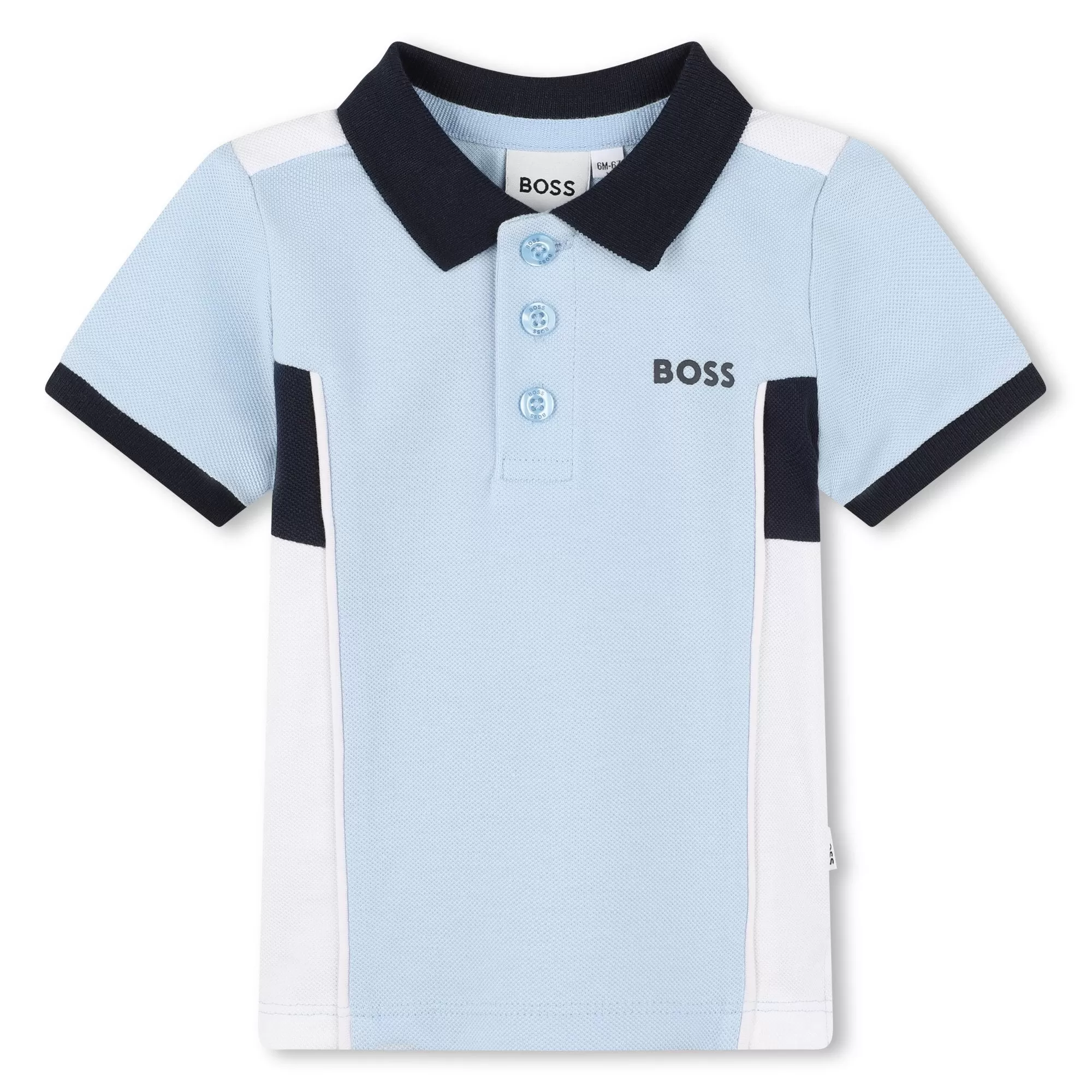 Polo para bebé azul Boss