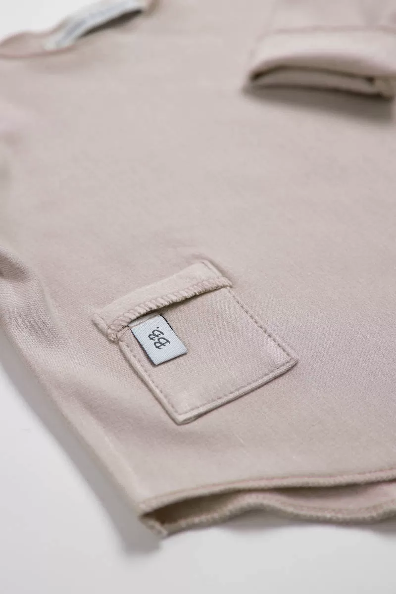 Pure Long Sleeve T-shirt  - Sand