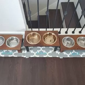 Quatrefoil Dog Bowl Placemats with Personalization