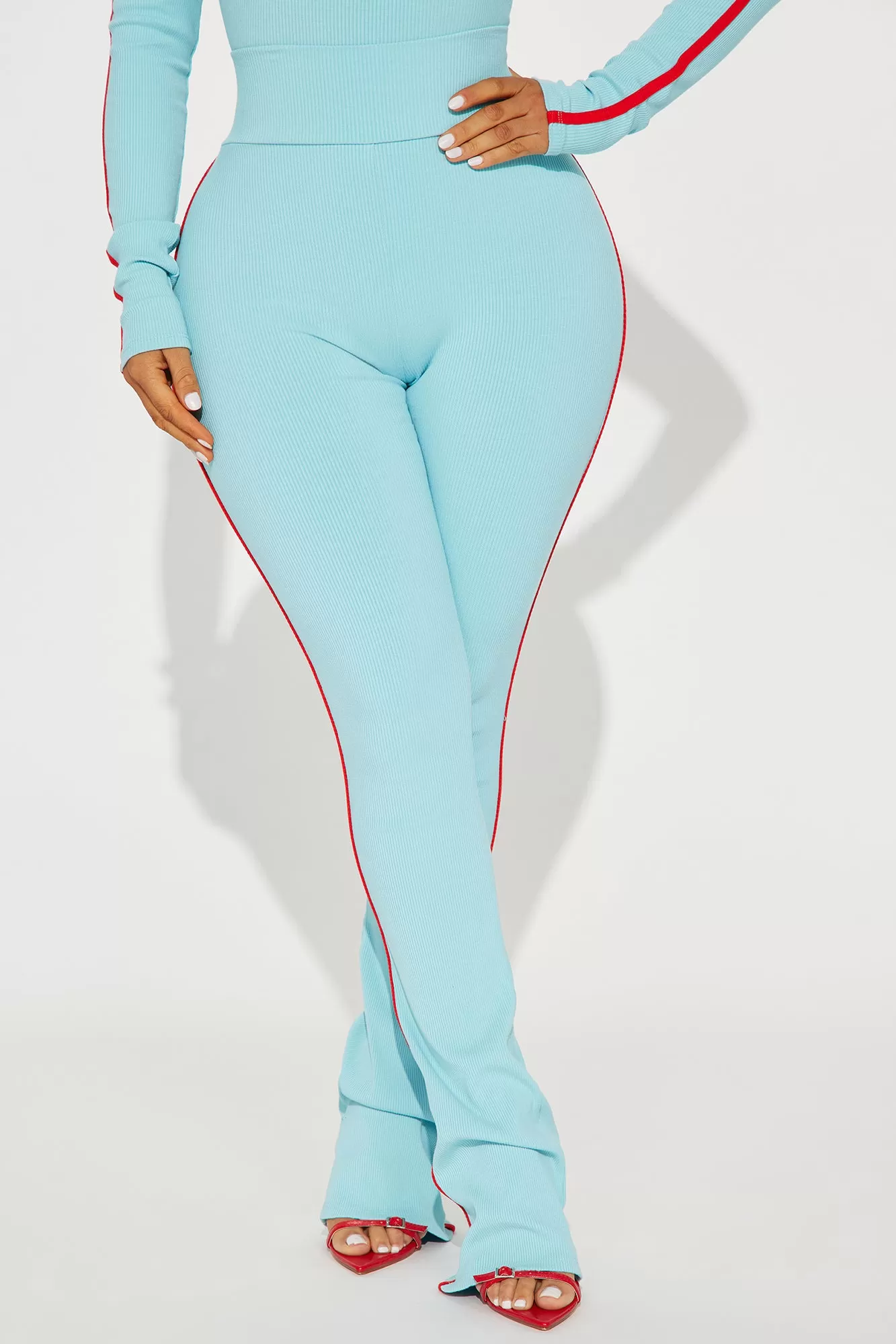 Ralene Snatched Pant - Turquoise/combo