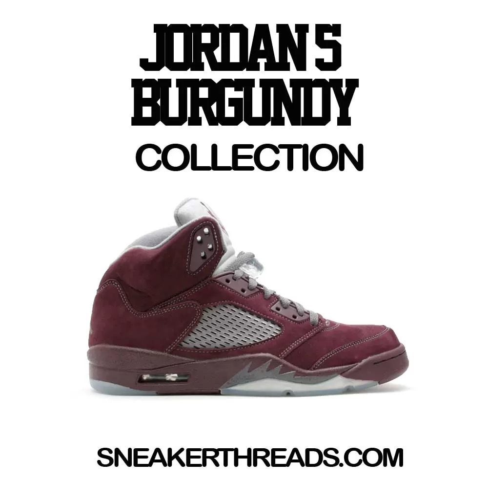 Retro 5 Burgundy Shirt - Finesse - Burgundy