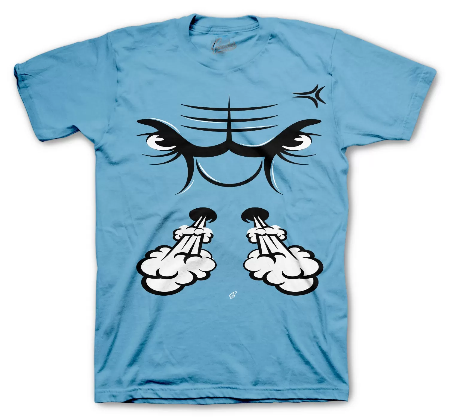 Retro 9 University Blue Shirt - Bullface - Carolina Blue