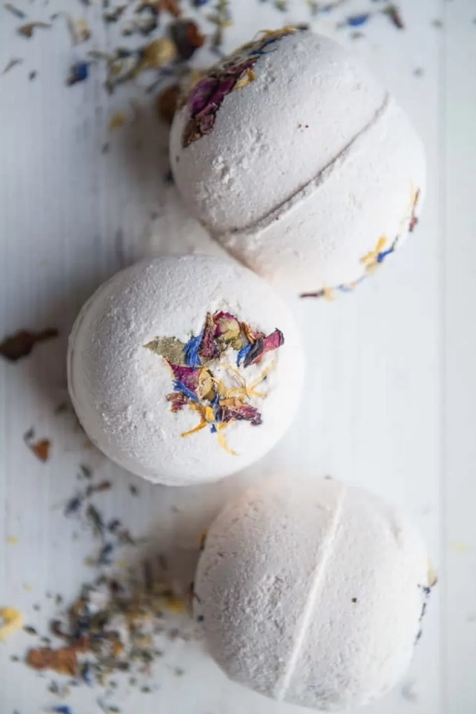 Rose Geranium   Pink Clay Natural Vegan Bath Bomb