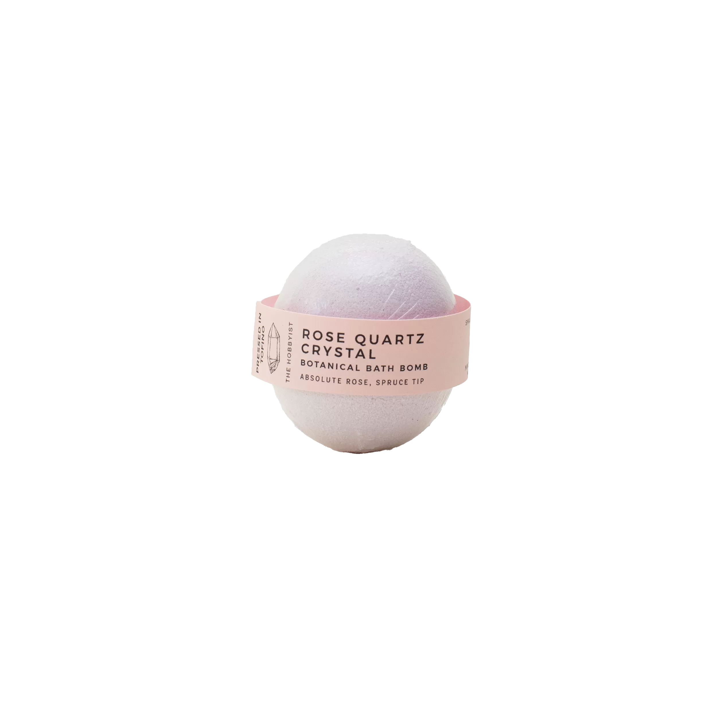 Rose Quartz Crystal | Botanical Bath Bomb