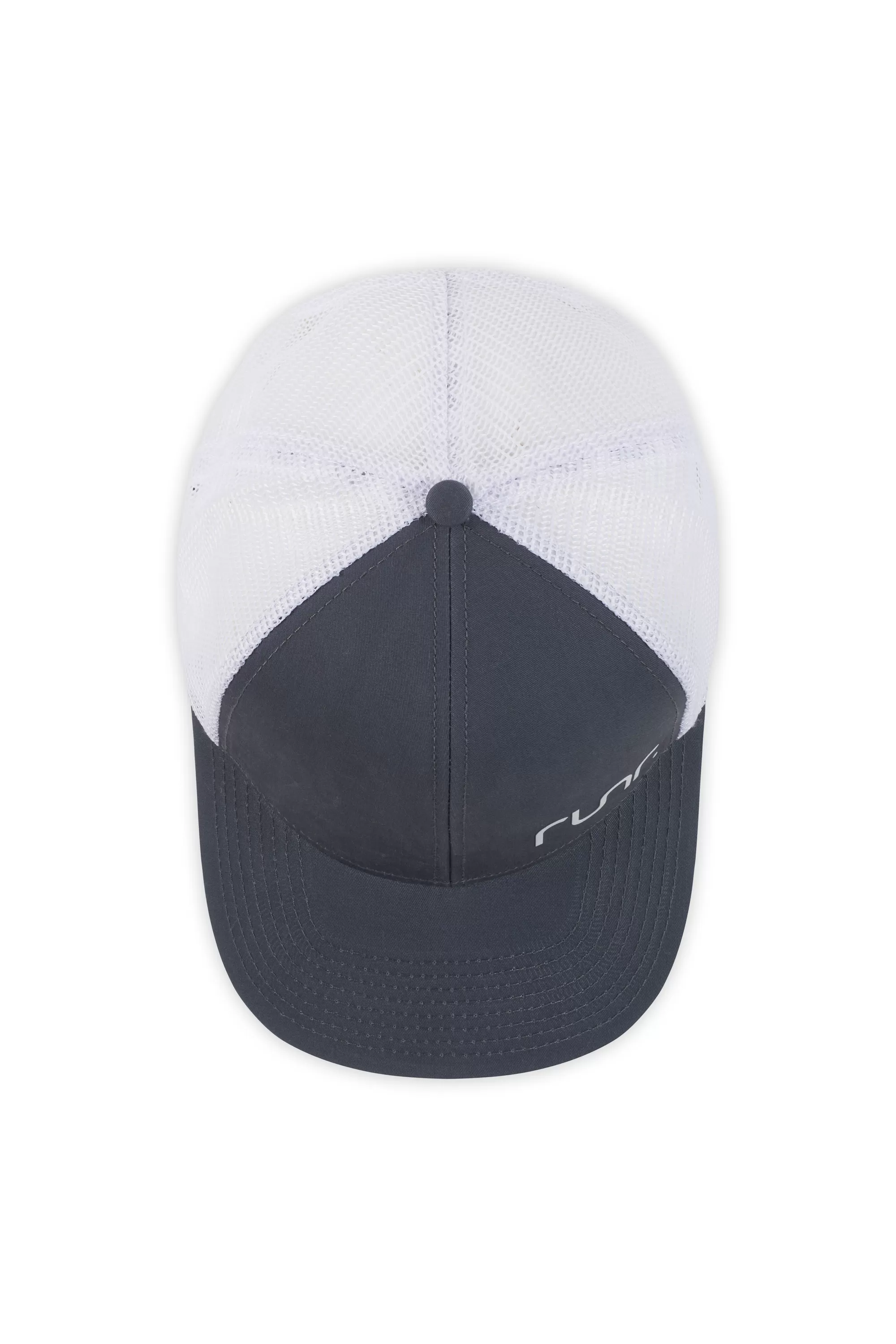 Runr Two Tone Retro Trucker Hat - Charcoal & White