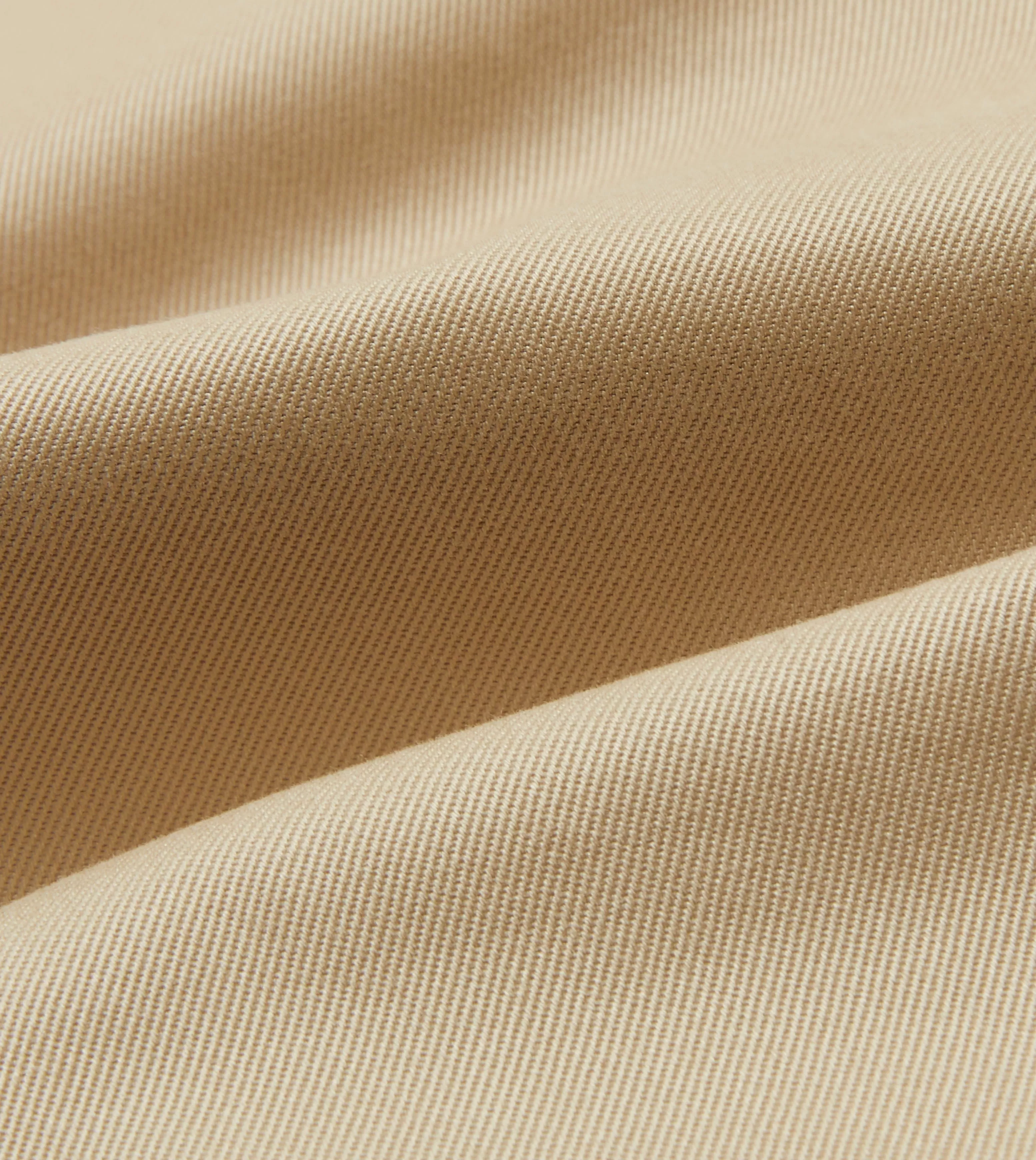 Sand Cotton Drill Single Pleat Trouser