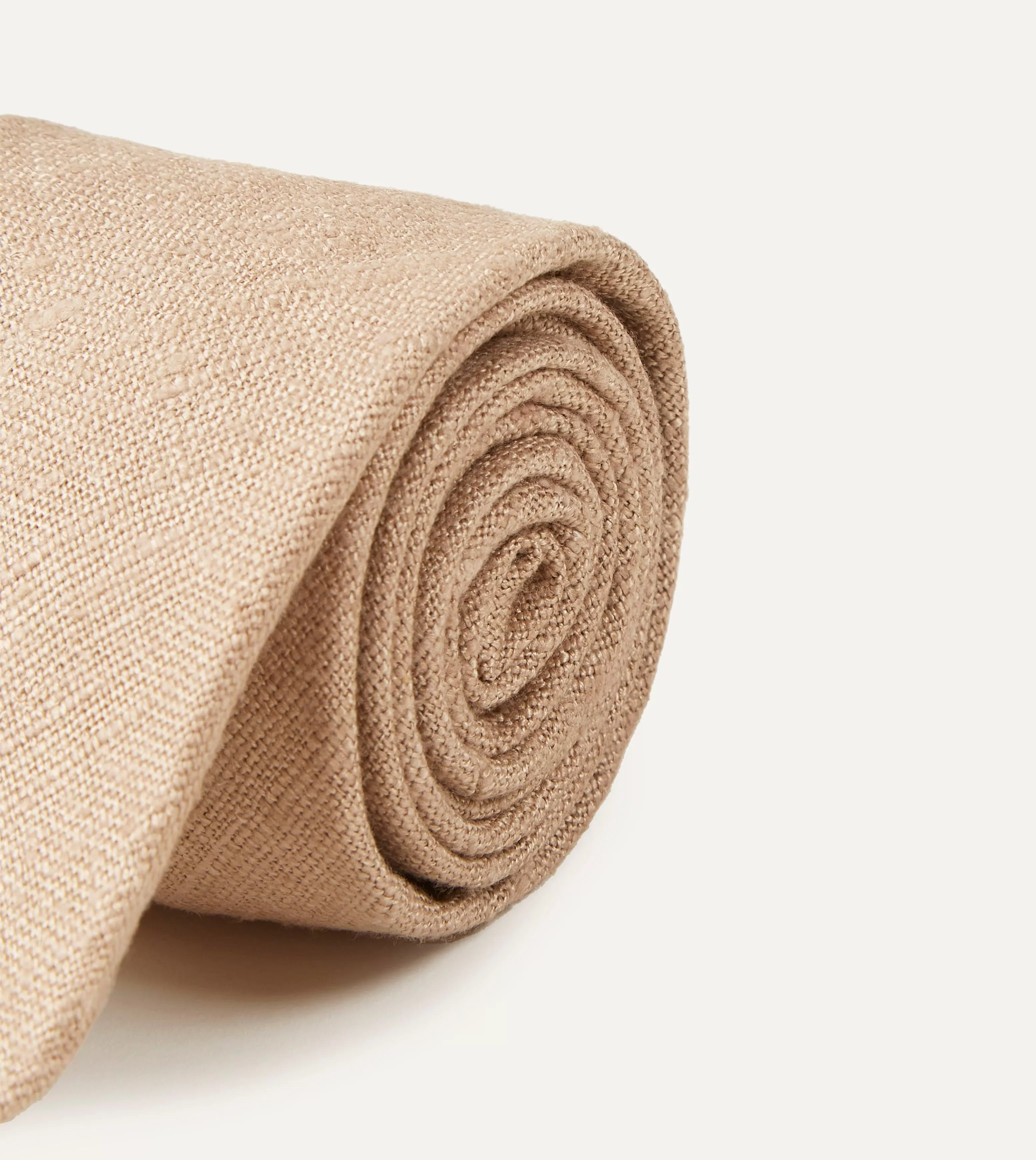 Sand Tussah Hand Rolled Silk Tie