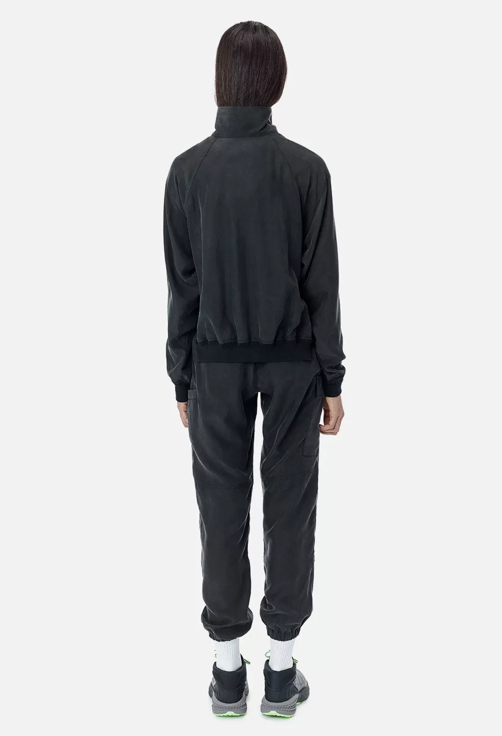 Silk Sail Half Zip Pullover / Black