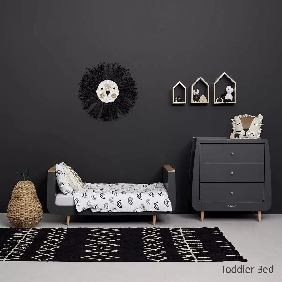 SnuzKot Skandi 2 Piece Nursery Furniture Set - Slate