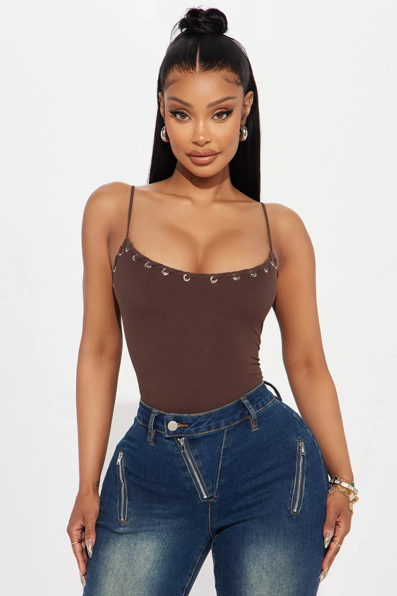 Tamara Seamless Bodysuit - Chocolate