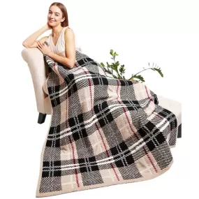 Tartan Check Patterned Throw Blanket