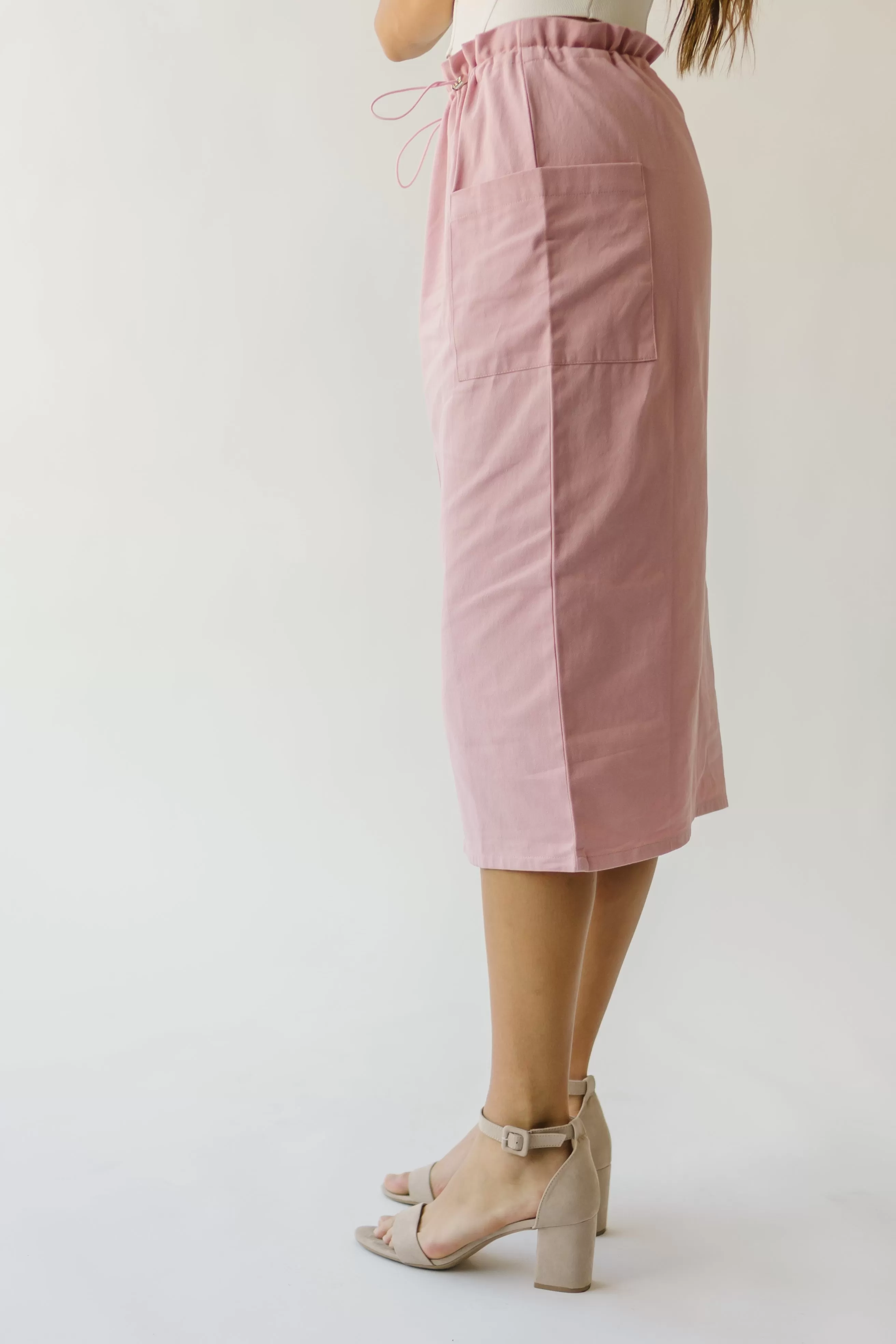 The Takoma Cargo Skirt in Pink