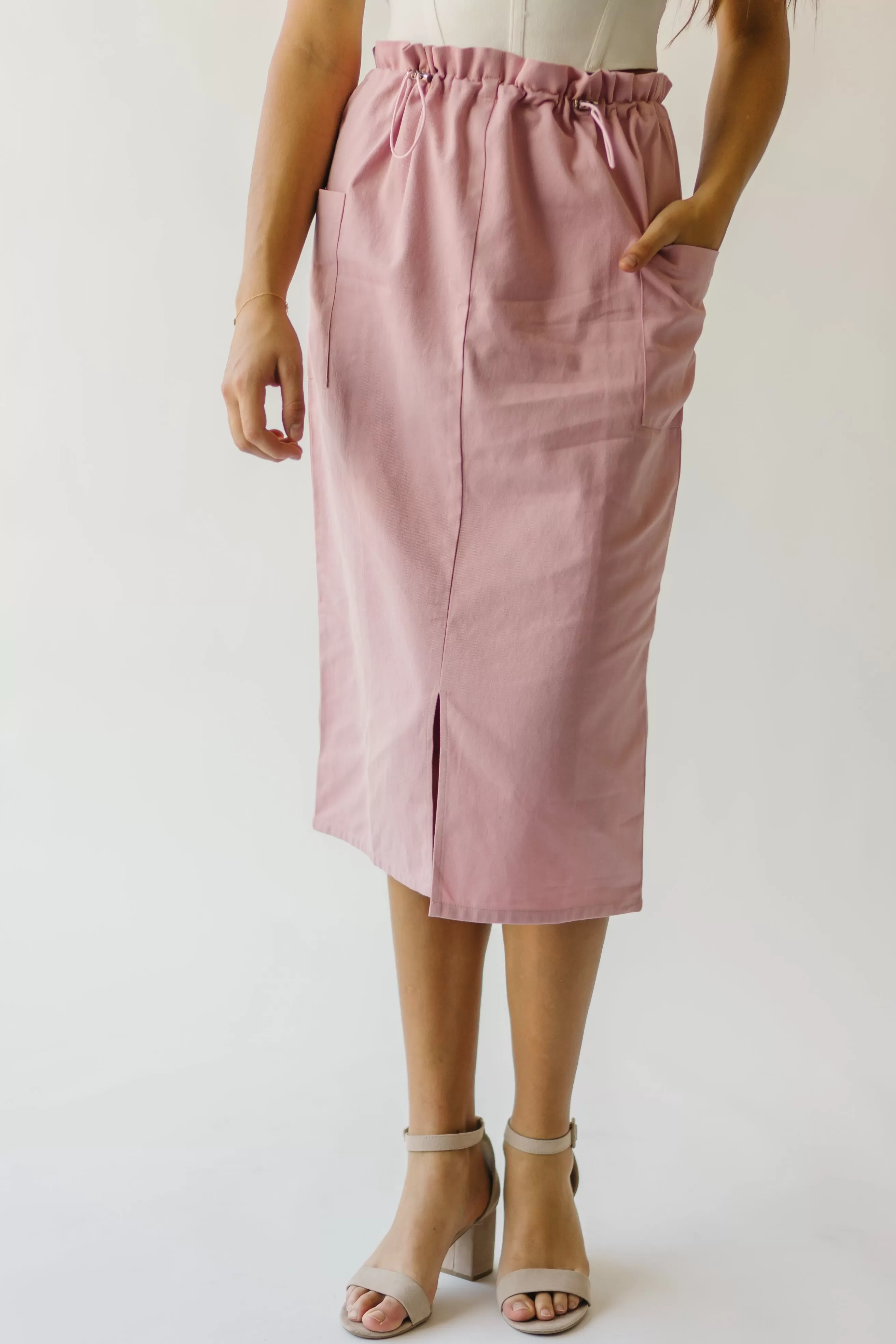 The Takoma Cargo Skirt in Pink