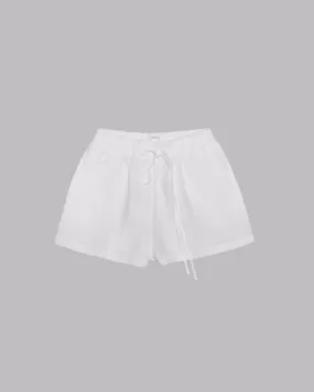 The White Linen Shorts