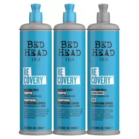 Tigi Bed head Recovery Moisture Rush  Shampoo 2x600ml   Conditioner 600ml