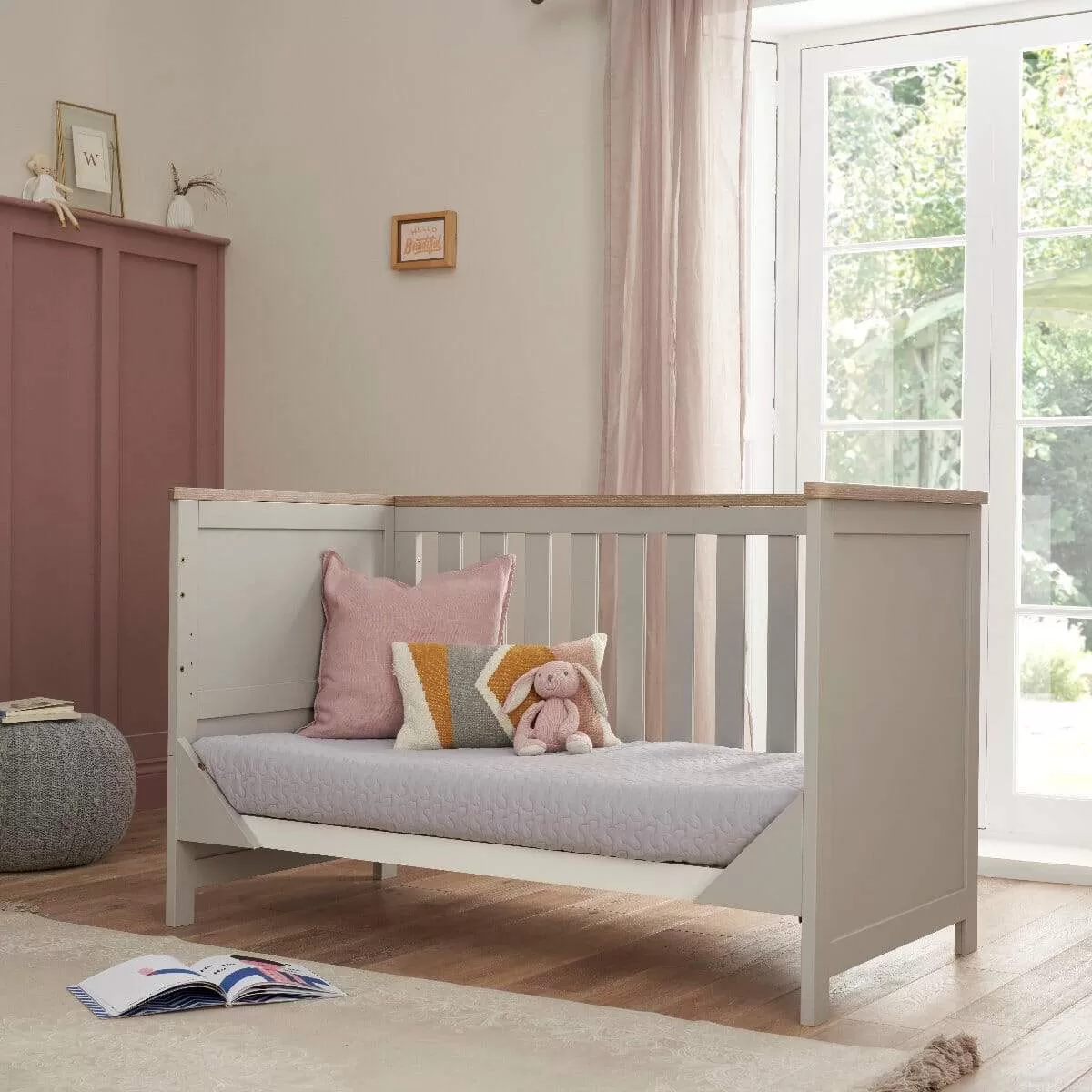 Tutti Bambini Verona 3 Piece Room Set - Dove Grey/Oak