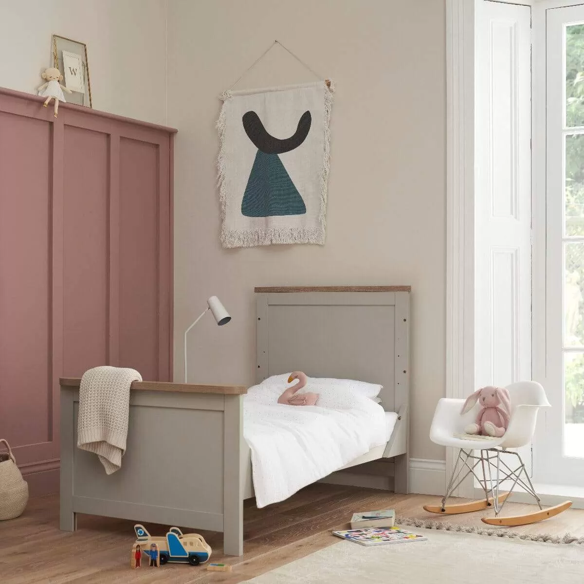 Tutti Bambini Verona 3 Piece Room Set - Dove Grey/Oak