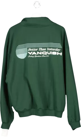 Vanquish Green Better Than Yesterday Half Zip Pullover UK XL