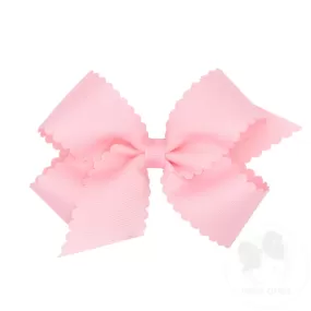 Wee Ones Bows - King - Scalloped Powder Pink