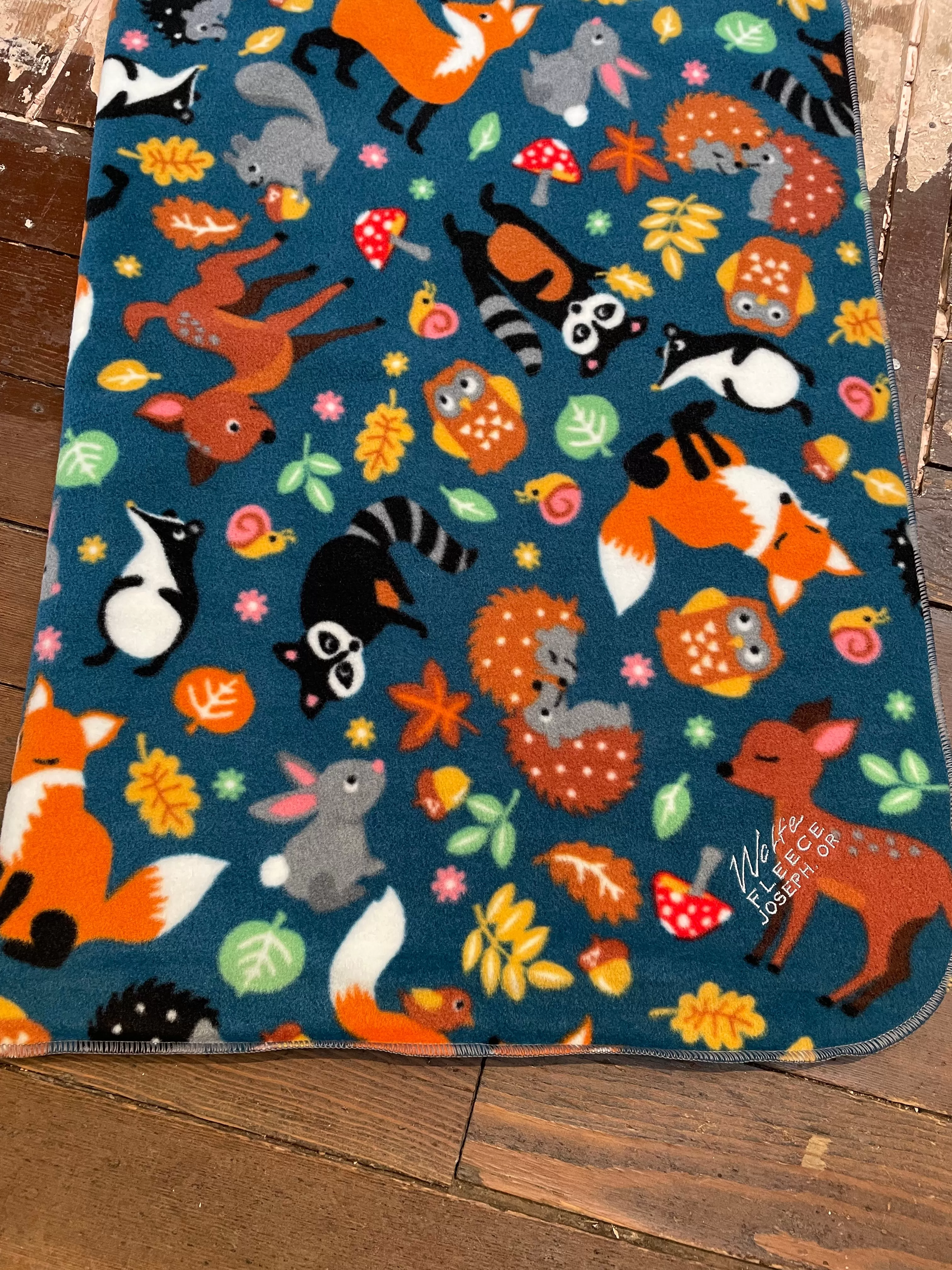 Wolfe Fleece Baby Crib Blanket