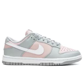 Women's Dunk Low - Pink Oxford/Metallic Silver